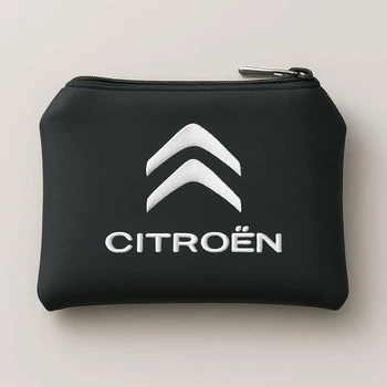 Ключница с логотипом CITROEN на молнии из экокожи размером 14х10 см