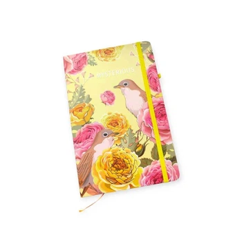 Блокнот на гумці А5 13.6×20.8 cm, 80 арк.,тверда обкладинка Birdie, дизайн 2 (762404ML-2)