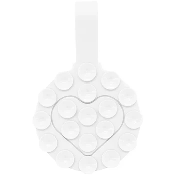 Держатель-присоска для телефона Double Side Silicone with a Strap White