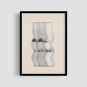 Постер Roomy "String Vibration" Біла рамка з глянцевим склом A2 (59.4x42 cm.)