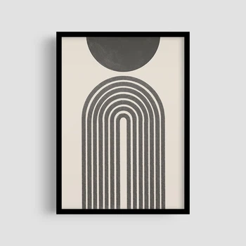 Постер Roomy "Arch Flow" Черная рамка с глянцевым стеклом A4 (29.7x21 cm)