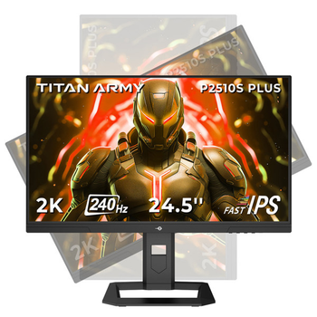 Игровой монитор TITAN ARMY P2510S PLUS 24,5 дюйма, быстрый IPS-экран 2560*1440 16:9, 240 Гц