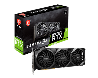Відеокарта MSI GeForce RTX 3070 Ti VENTUS 3X 8Gb GDDR6X (GeForce RTX 3070 Ti VENTUS 3X 8G:5), Б/в