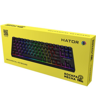 Клавіатура Hator Rockfall 2 Mecha TKL Orange Black (HTK-520) Помаранчевий