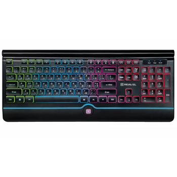 Клавіатура REAL-EL Comfort 8000 Backlit Ukr Black Чорний 32170