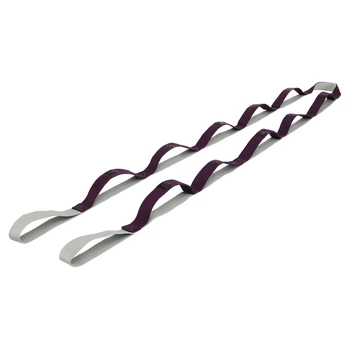 Лента стропа с петлями для растяжки Stretch Strap Record FI-1723 Фиолетовый