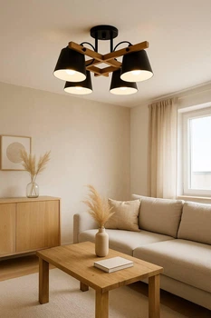 Люстра потолочная VOLOSHKA СRL 4xGX53 черный LIGHT SET