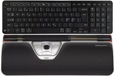 Комплект бездротовий Contour RollerMouse Red Plus + Balance Keyboard PN Black (CDRMREDPN10213)