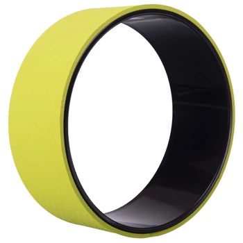 Колесо для йоги d-32 см ширина-13см Record Fit Wheel Yoga черный-салатовый FI-7057