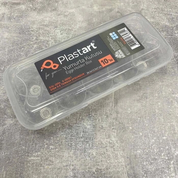 Лоток для яиц 10 шт. 26.5х12.5х7 см. Irak Plastik YU-110 прозрачный