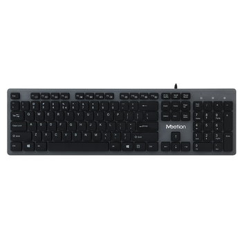 USB клавіатура проволока Meetion K841 Standard Chocolate Ultrathin, чорна