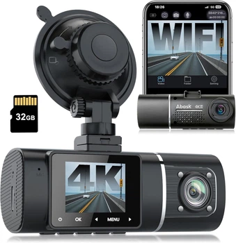 Видеорегистратор Abask J05 Pro / 4К / 30fps / Черная