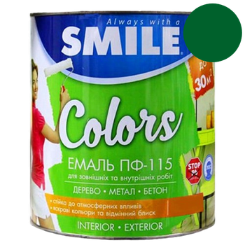 Эмаль алкидная ПФ-115 Smile зеленая 2.8 кг