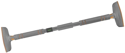 Турник раздвижной для подтягиваний EasyFit 60-100 см распорный для дома в проем EF-1634p-1 Серо-оранжевый (56003581)