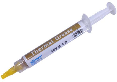 Термопастая Halnziye HY-610, 8 г, шприц, 3.05 Вт/мК, -20°C / +180°C, со шпателем, блистер (HY610-TU8G