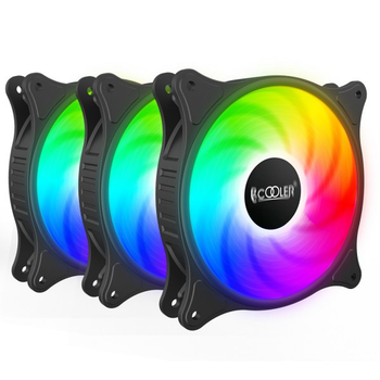 Кулер для корпуса PcCooler FX 120 ARGB BK 3in1