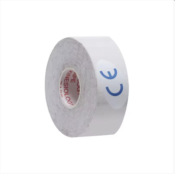 Тейп Кінезіо Kinesiology Tape кінезіологічна стрічка білий 2.5 см