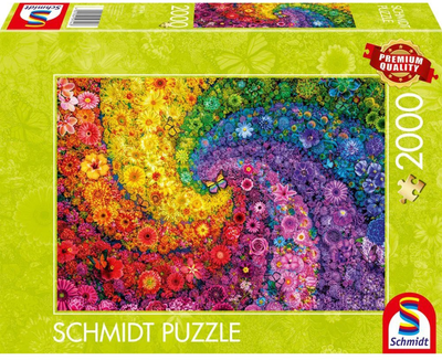 Puzzle Schmidt Spiele Kolorowy wir kwiatowy 2000 elementów 59744 (4001504597443)