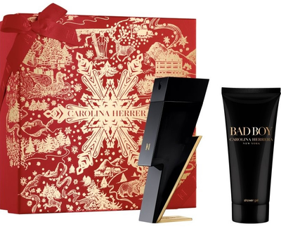 Zestaw prezentowy męski Carolina Herrera Bad Boy Woda toaletowa 100 ml + Żel pod prysznic 100 ml (8411061101957)