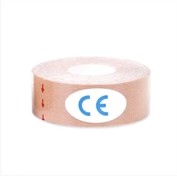 Тейп Кинезио Kinesiology Tape кинезиологическая лента бежевый 2.5 см