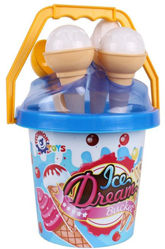 Zestaw do piasku Technok Lody Wiaderko Niebieskie 5743 (5905991001782)