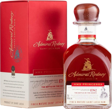 Ром Admiral Rodney HMS Princessa 0.7 л 40% у подарунковій упаковці (5060184940825)