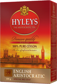 Чай черный Hyleys Английский Аристократический крупнолистовой 100 г (4791045001454)