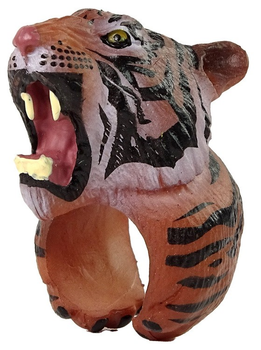 Pierścień edukacyjny LEAN Toys na rękę Tygrys bengalski 11267 (5905679070949)