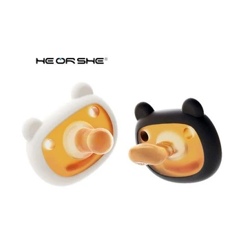Пустушка HEORSHE Day & Night 3M+ (2 шт) в контейнере для хранения