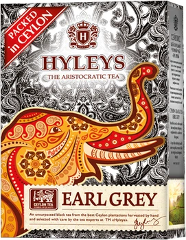 Чай чорний Hyleys Earl Grey Слон дрібнолистовий 90 г (4791045015192)