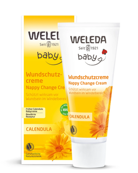 Детский крем успокаивающий от опрелостей под подгузник с календулой Weleda Baby Calendula Creme pour le Change 75 мл