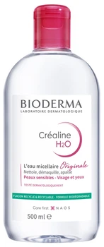 Мицеллярная вода для сухой кожи, Bioderma Crealine H2O, 500 мл