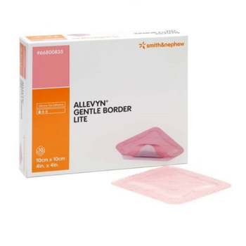 Силіконовий пластир Allevyn gentle border, 10х10см, 10 шт