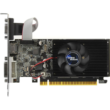 Відеокарта Golden Memory GT 610 1Gb GDDR3, 64-bit, VGA/DVI/HDMI, 810/1333 MHz, Low Profile (GT610D31G64BIT) (GDDR3, 64 bit, PCI-E 3.0 x16)