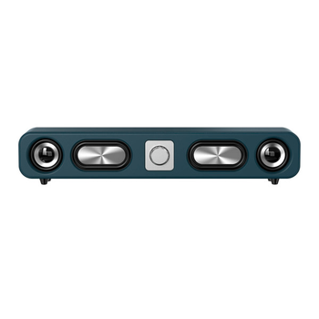 Саундбар, портативная колонка в стиле ретро E-3404 (USB, AUX, 2400 мАч, синий)