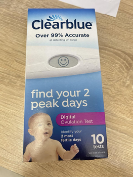 Набір цифрових тестів на овуляцію високої точності Clearblue 10 штук в упаковці