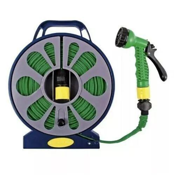 Гнучкий садовий шланг Garden Hose 15 м з котушкою і розпилювачем