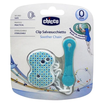 Карабин для пустышки Blue Chicco 1 шт. (8003670818588)