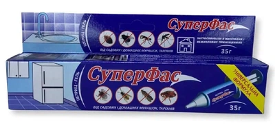 Инсектицид Супер Фас шприц-гель от тараканов и муравьев (35 г)
