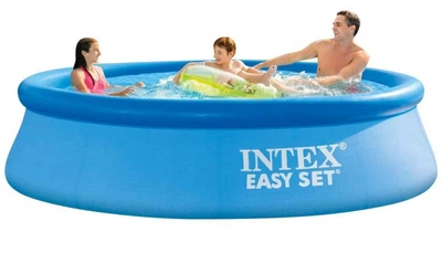 Басейн дитячий з надувним кільцем 244х76см, 2419 літрів "Intex 28110"