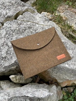 Універсальний чохол з фетру для планшета / ноутбука Kozhukh 7" - 11" Little Brown (300*245 mm)