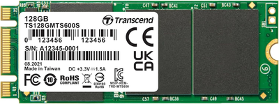 Dysk SSD Transcend MTS600S 128GB M.2 2260 SATAIII MLC NAND (TS128GMTS600S)