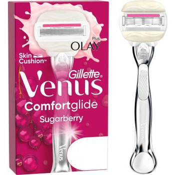 Станок для гоління жіночий (Бритва) Venus Comfortglide Sugarberry Plus Olay з 2 змінними картриджами