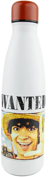Butelka na wodę Cinereplicas Movies One Piece Wanted Luffy Biała 500 ml (4895205618343)