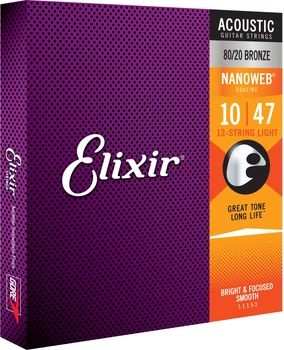 Струны для акустических гитар Elixir AC NW EL (240666)