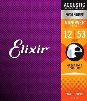 Струни для акустичних гітар Elixir AC NW L (236030)