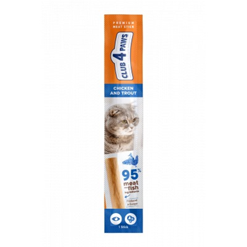 Ласощі для котів Club 4 Paws з куркою та фореллю 5 г (4820215362436)
