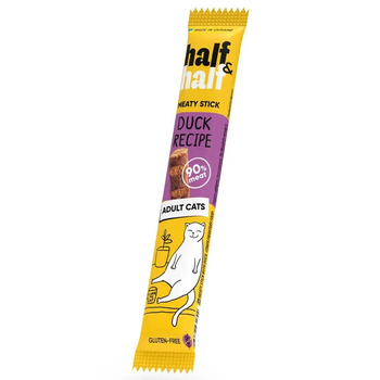 Ласощі для котів Half&Half палички з качкою 5 г (4823082431892)
