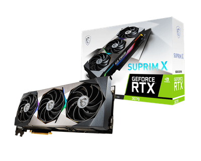 Відеокарта MSI GeForce RTX 3070 SUPRIM 8Gb GDDR6 (RTX 3070 SUPRIM 8G), Б/в