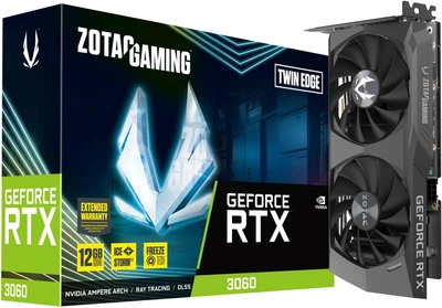 Відеокарта Zotac GeForce RTX 3060 Twin Edge 12GB GDDR6 (ZT-A30600E-10M), Б/в